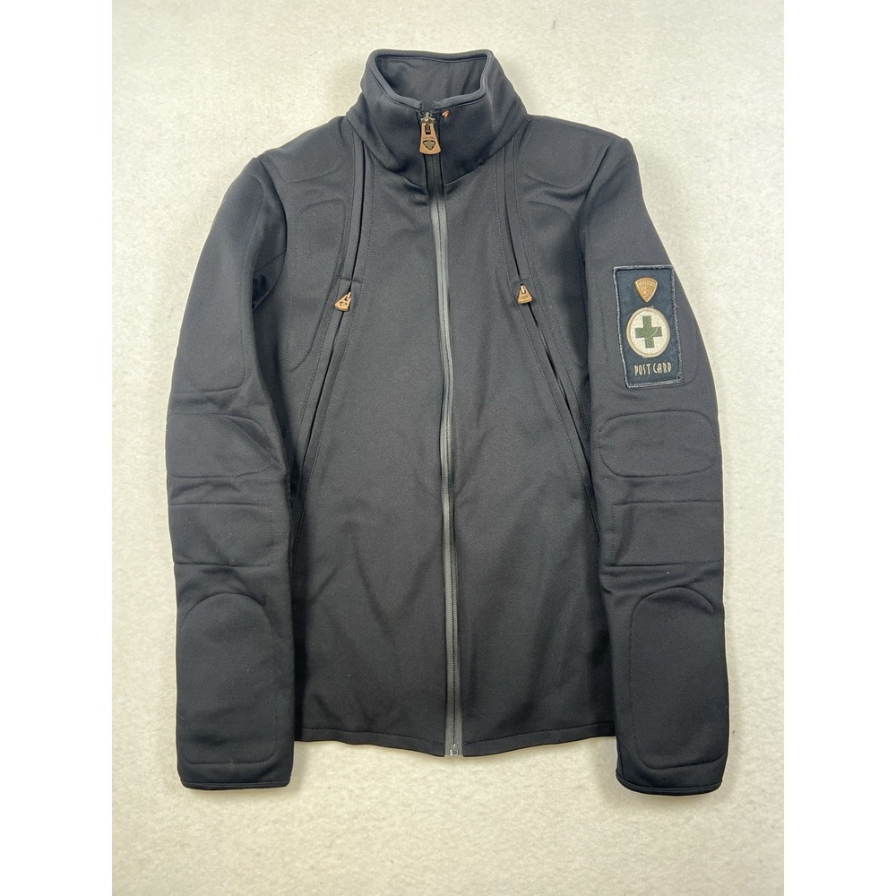 Post Card Italy Womens Ski Snowboard Winter Snow‎ Jacket Padded Shoulders Rare S